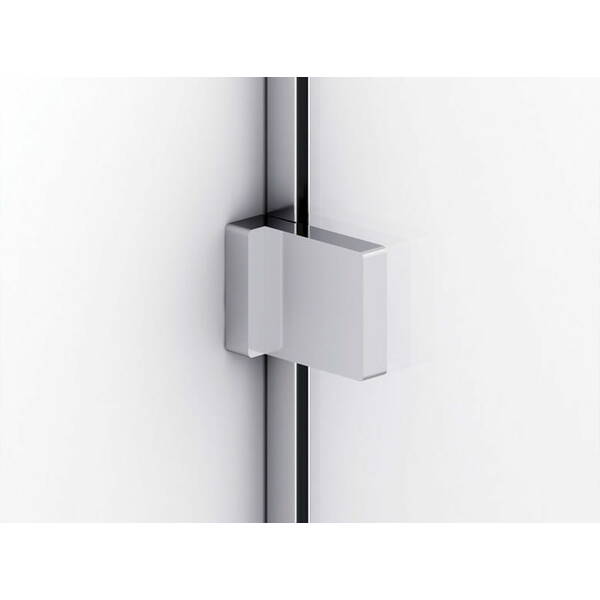 Душові двері з фіксованою стінкою в одній лінії Ronal Annea AN13WD11005007 з L-кріпленням, петлі справа, 110х200 см, профіль алюміно-хром, прозоре скло, фото 4