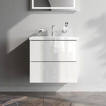 Тумба з раковиною AM.PM Gem MGA-FHX06022WG-WCC0602WG підвісна 60 см білий глянець, фото №6