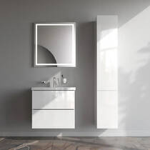 Тумба з раковиною AM.PM Gem MGA-FHX06022WG-WCC0602WG підвісна 60 см білий глянець, фото №7