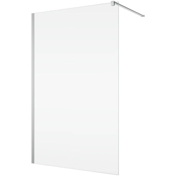 STR4PA61205007 WALK-IN EASY Душова фіксована перегородка 1200*2000, скло 6 мм, прозоре, профіль хром