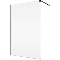 Душевая стенка Ronal Easy BlackLine Walk-in STR4PA61000607 100х200 см профиль черный матовый, стекло прозрачное, фото №1