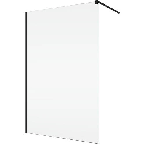 Душевая стенка Ronal Easy BlackLine Walk-in STR4PA61000607 100х200 см профиль черный матовый, стекло прозрачное, фото 2