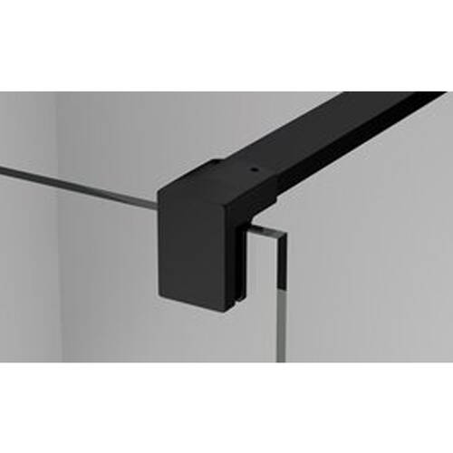 Душевая стенка Ronal Easy BlackLine Walk-in STR4PA61000607 100х200 см профиль черный матовый, стекло прозрачное, фото 4