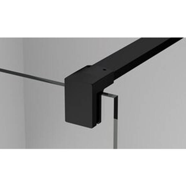 Душевая стенка Ronal Easy BlackLine Walk-in STR4PA61000607 100х200 см профиль черный матовый, стекло прозрачное, фото 4