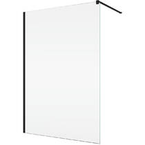 Душевая стенка Ronal Easy BlackLine Walk-in STR4PA61200607 120х200 см профиль черный матовый, стекло прозрачное, фото №1