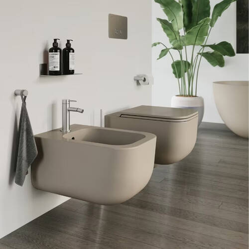 Унитаз подвесной SDR Neos K4, WCSN + CWNS безободковый с системой слива Vertigo, с крышкой soft close и крепежом, белый, фото 3