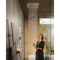 Верхній душ Hansgrohe Raindance Е 1 jet 26252140 зовнішня частина, бронза, фото №3