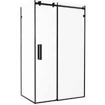 Душевая кабина Devit Art 3.0 SE2340B прямоугольная, раздвижная, 120х80 см, без поддона, стекло прозрачное, профиль черный матовый, фото №1