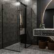 Душевая кабина Devit Art 3.0 SE2340B прямоугольная, раздвижная, 120х80 см, без поддона, стекло прозрачное, профиль черный матовый, фото 4