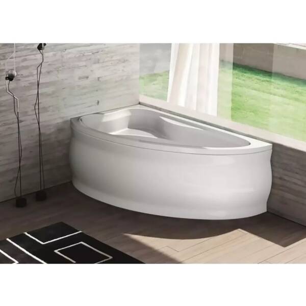 Ванна акрилова Kolo Supero 5537000 + 5538000 150х100 см, в комплекті з панеллю та ніжками, асиметрична, злив справа, фото 3