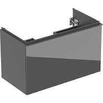 Тумба для раковины Geberit Acanto 503.005.JK.2 подвесная, лава глянец, фото №1