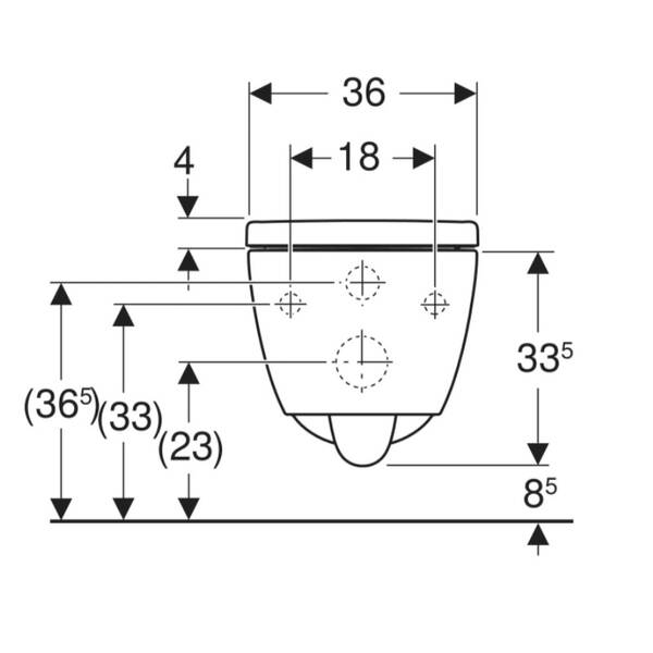 503.046.JT.1 iCon Комплект підвісного унітазу воронкоподібний, закрита форма, TurboFlush, з кришкою дюропласт, Softclose та Quckfix, колір білий мат — фото 4