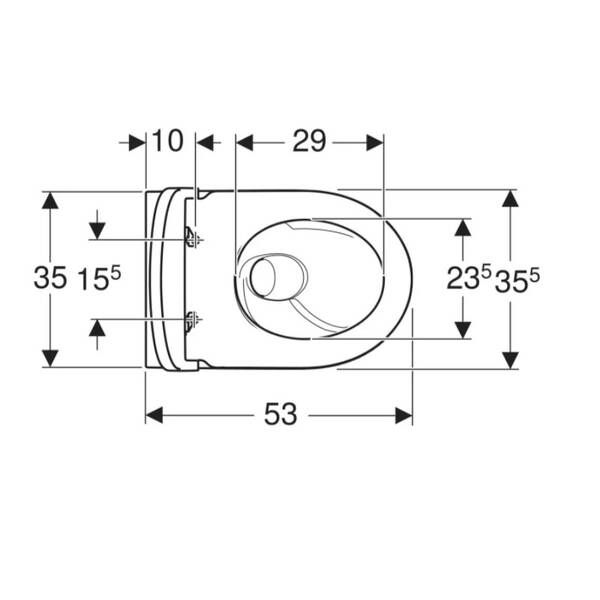 503.046.JT.1 iCon Комплект підвісного унітазу воронкоподібний, закрита форма, TurboFlush, з кришкою дюропласт, Softclose та Quckfix, колір білий мат — фото 3