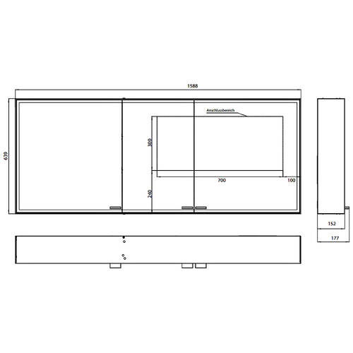 Дзеркальна шафа Emco Asis 9897 070 10 з LED-підсвічуванням 1588х639 мм, фото 3