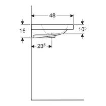 Раковина Geberit iCon Light 501.840.00.1 90 см білий глянець, фото №4