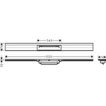Решетка для душевого канала Hansgrohe RainDrain Flex Wall 56052140 матовая бронза 900 мм, фото №2