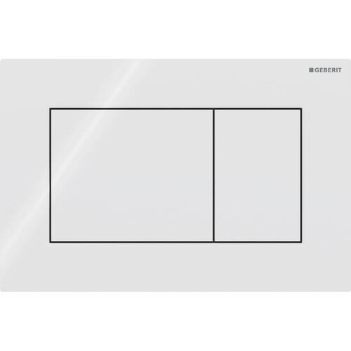 Клавіша змиву Geberit Sigma01 square 115.660.11.1 білий глянець, фото 1