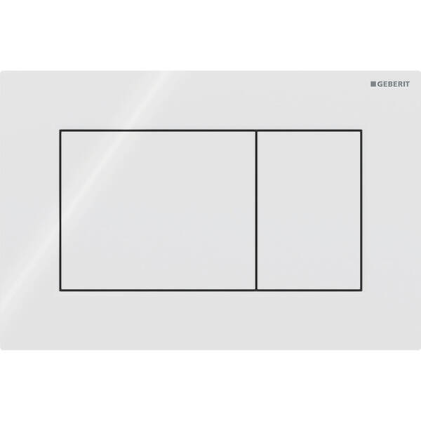 Клавіша змиву Geberit Sigma01 square 115.660.11.1 білий глянець, фото 1