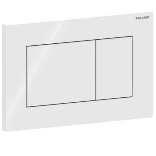 Клавіша змиву Geberit Sigma01 square 115.660.11.1 білий глянець, фото 2