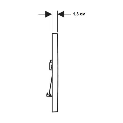 Клавіша змиву Geberit Sigma01 square 115.660.DW.1 чорний глянець, фото 4