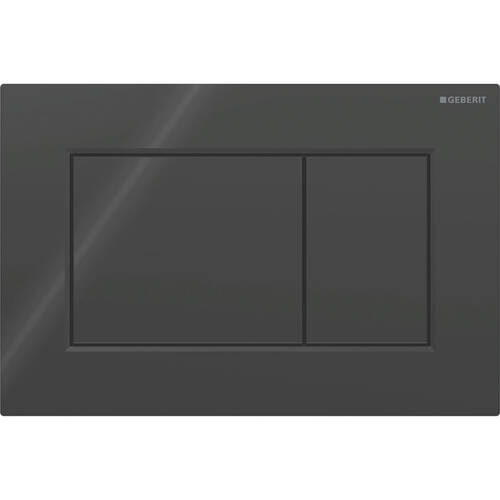 Клавіша змиву Geberit Sigma01 square 115.660.DW.1 чорний глянець, фото 1