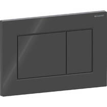 Клавіша змиву Geberit Sigma01 square 115.660.DW.1 чорний глянець, фото №2