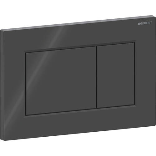 Клавіша змиву Geberit Sigma01 square 115.660.DW.1 чорний глянець, фото 2