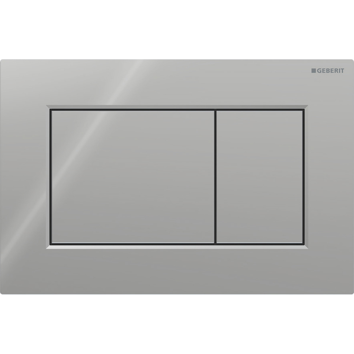 115.660.21.1 Sigma01 square Клавіша змиву, подвійний змив, хром глянець (1 сорт)