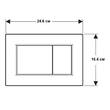 Клавіша змиву Geberit Sigma01 square 115.660.JQ.1 хром матовий, фото 3