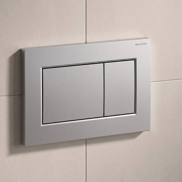 Клавіша змиву Geberit Sigma01 square 115.660.JQ.1 хром матовий, фото 1