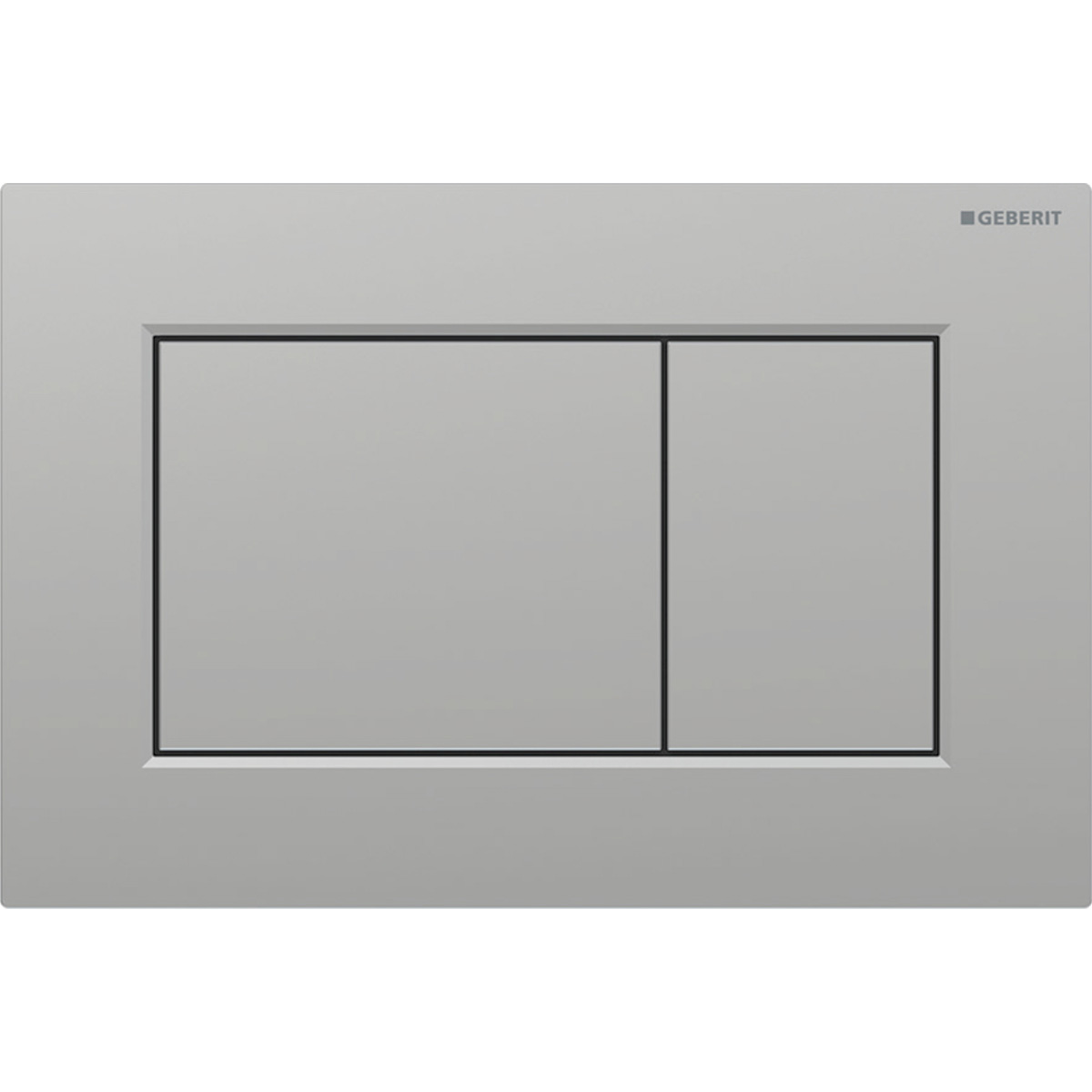 115.660.JQ.1 Sigma01 square Клавіша змиву, подвійний змив, хром матовий (1 сорт)