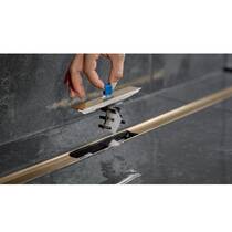 Решетка для душевого канала Geberit CleanLine50 154.446.QC.2 черный хром матовый 30-90 см, фото №6