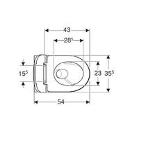 Подвесной унитаз Geberit Selnova TurboFlush 503.083.00.1 с сиденьем Soft Close, фото №3