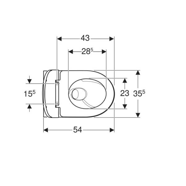 Унітаз підвісний Geberit Selnova TurboFlush 503.083.00.1 із сидінням Soft Close, фото 3