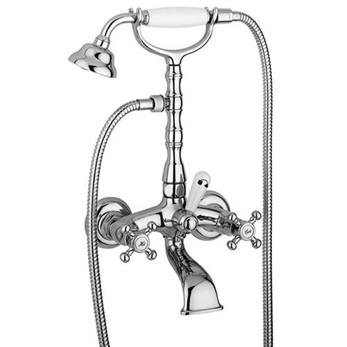 Смеситель для ванны Paffoni Belinda FBLV 022 CR с душевым набором, хром, фото 1