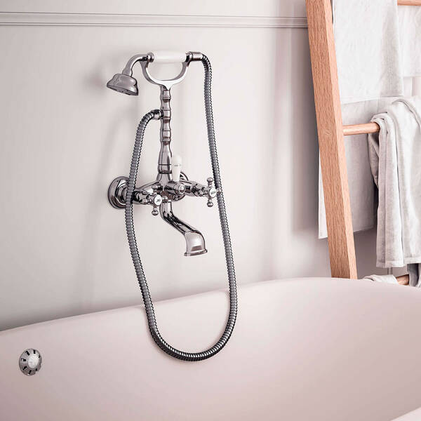 Смеситель для ванны Paffoni Belinda FBLV 022 CR с душевым набором, хром, фото 3