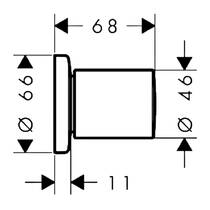 Запорный вентиль Hansgrohe Zesis S 74997000 хром, фото №2