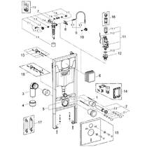 Інсталяція для унітаза Grohe Rapid SL 38536001 1,13м з кріпленням, фото №5