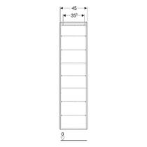 Пенал Geberit 502.317.JK.2 45 см підвісний, лава глянцевий, фото №4