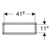Пенал Geberit 502.317.JK.2 45 см підвісний, лава глянцевий, фото №3