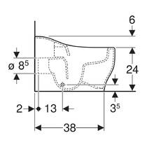 Унітаз підлоговий Geberit Bambini 502.965.00.1 для дітей, білий глянець, фото №4