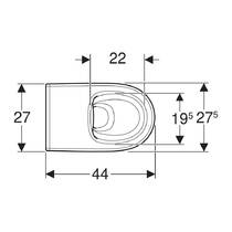 Унітаз підлоговий Geberit Bambini 502.965.00.1 для дітей, білий глянець, фото №2