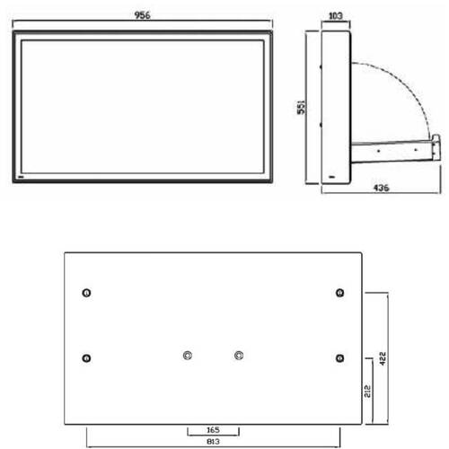 Пеленальный столик Genwec GW07 03 04 02 нержавеющая сталь AISI 304, фото 3