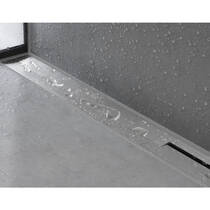 Решетка для душевого канала Hansgrohe RainDrain Flex Wall 56050340 черный матовый хром 700 мм, фото №3