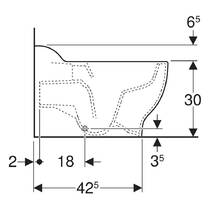 Унітаз підлоговий Geberit Bambini 502.966.00.1 для дітей, білий глянець, фото №4