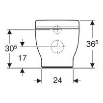 Унітаз підлоговий Geberit Bambini 502.966.00.1 для дітей, білий глянець, фото №3
