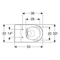 Унітаз підлоговий Geberit Bambini 502.966.00.1 для дітей, білий глянець, фото №2