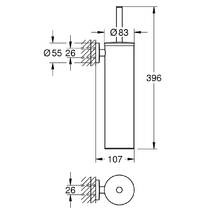 Щітка для унітаза Grohe Essentials 40696DC0 суперсталь, фото №3