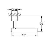 Держатель для туалетной бумаги Grohe Atrio 40891DC0 без крышки, суперсталь, фото №3