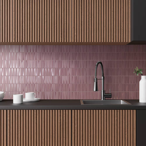 Плитка Monopole Ceramica Melody Bordeaux Brillo 20x20 см, фото 1